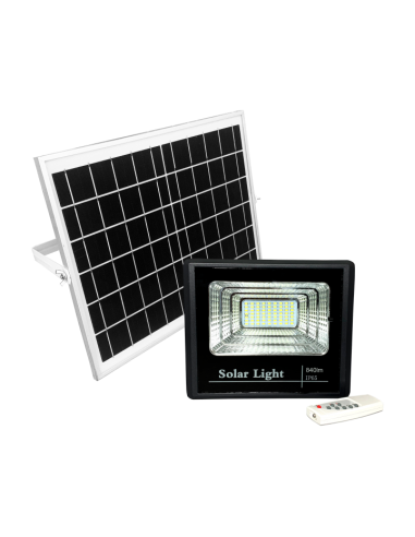 Proyector Led Solar 40 w 6500k Negro 840 lm